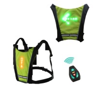 KAMIZELKA ODBLASKOWA NA ROWER LED+PILOT
