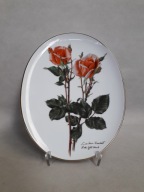 PORCELANOWY TALERZ ŚCIENNY, BRADEX, LOTTE GUNTHART-MAAG