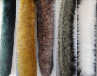 Śliczne FUTRO do obszycia kaptura kurtki 10x75 cm