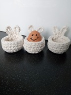 Koszyczek na jajko pisankę 3 sztuki