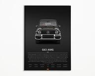 PLAKAT MERCEDES G63 AMG IDEALNY NA PREZENT OBRAZ NA ŚCIANE A3
