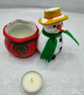 BAŁAWNEK z workiem pojemniczek doniczka ŚWIECZNIK