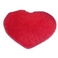 Dywan w kształcie serca 60x50cm dywanik czerwone serce walentynki prezent