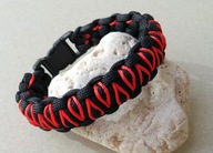 Unikatowa BRANSOLETKA PARACORD DRAGON EYES - GOTH PUNK ROCK OUTDOOR - 23cm