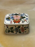 PAPER MACHE KASHMIR MALOWANY BOX PUDEŁKO POJEMNIK VINTAGE