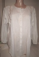 Urocza bluzka Mango, hafty, koronki. XL