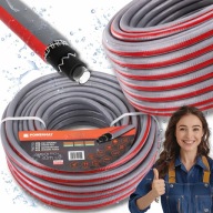 WĄŻ OGRODOWY 1/2 ZWIJANY 30M 6 WARSTWOWY ELASTYCZNY GUMOWY 30 BAR