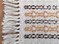 SKANDYNAWSKI DESIGN TKANY KILIM KAPA NARZUTA PRZEPLATAŃCE FRĘDZLE 132 x 175