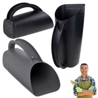 NABIERACZKA ŁOPATKA OGRODNICZA DO ZIEMI PIASKU KOMPOSTU NAWOZU CZARNA MAŁA