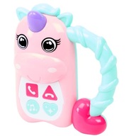 Telefon zabawkowy jednorożec grzechotka zabawka Prezent