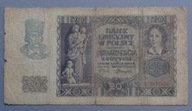 20 zł 1940 rok seria D , okupacja niemiecka , ŁADNY