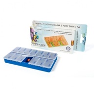 Organizer na leki pudełko, kasetka 7 dni rano wieczór 14 przegródek Polski