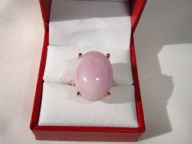 NOWY PIERŚCIONEK KUNZYT ZŁOTO 9K pr. 375 + GRATIS!!!