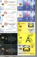 Grecja. 50 greckich kart telefonicznych chipowych z zużytych-9