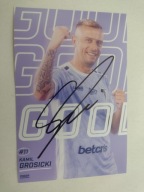 Zdjęcie autograf 10x15 Pogoń Szczecin sezon 2023/24 Gol Kamil Grosicki
