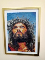 Jezus w cierniowej koronie -Haft Diamentowy