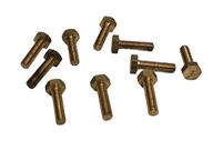 Śruba mosiężna sześciokątna metryczna M4x16 10 szt