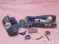 stara zabawka wyścigówka MADE IN JAPAN 1973 ELF TYREL AUTOLITE FORD części