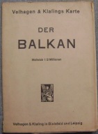 MAPA BAŁKANY -lata 40-te -DER BALKAN