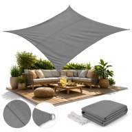 ŻAGIEL OGRODOWY 300x400 CM CIEMNOSZARY HDPE UV TARAS