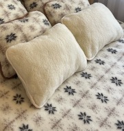 Poduszki 100% wełna owcza Merino (40x60cm) kremowe