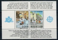 San Marino 1989 Znaczki Blok 12 CTO Europa CEPT zabawki dzieci gry i zabawy