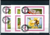 A51071) Chrzaszcz: Sharjah 1204 - 1209 A Einzelblocks gest.