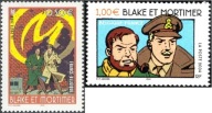 Francja 2004 Znaczki 3813-4 ** komiks Blake i Mortimer Belgia wspólne wydan