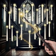 12SZT Floating Candles Led z Magiczna różdżka Halloween Decorations