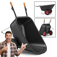 HIGHER TACZKA OGRODOWA DWUKOŁOWA 350L 300KG WZMOCNIONA MOCNA STALOWA