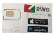 RWG UK +44 Starter England SIM Card Prepaid 5 GBP