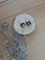 Kolczyki z żywicy z suszonymi kwiatami Wyjątkowe prezent koniec roku