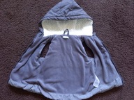 Bezrękawnik 80 ciepły gruby szary futerko bdb+