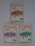 Cypr - Europa CEPT 1972 - Mi. 374-76 **