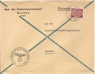 GENERALNE GUBERNATORSTWO -koperta firmowa AMT DES GENERALGOUVERNEURS