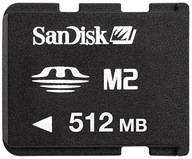 NOWA KONSOLA PSP KARTA PAMIĘCI MEMORY STICK MICRO M2 512MB SANDISK !!