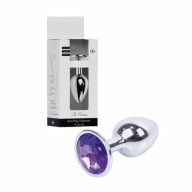 Korek analny Jewellery Silver Plug – Fioletowy