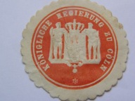 Niemcy - Królewska Rejencja Prus w Kolonii - zalepka