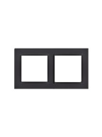 RAMKA PODWÓJNA SIMON 10 CR2/49 CZARNY MAT