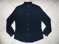 FIRMOWA GRANATOWA CAŁKIEM jak NOWA KOSZULA r L 43