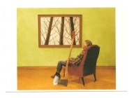 Pocztówka - T. Hocks, Drwal z siekierą, czyli Nostalgia