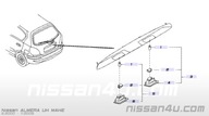 26515-BM400 LAMPA OTABLICY REJESTRACYJNEJ NISSAN ALMERA ORYGINAŁ FV