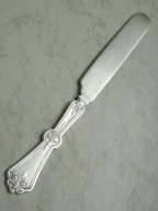 # Piękny posrebrzany nóż do masła #