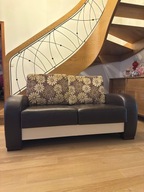 Komplet wypoczynkowy skórzany (dwie sofy dla 2 i 3 osób oraz fotel)