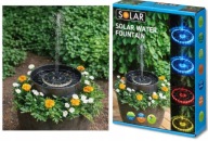 FONTANNA SOLARNA PŁYWAJĄCA POMPA WODY OGRODOWA LED KOLOR