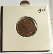 moneta Wielka Brytania 1/4 pens farthing Jerzy VI 1946