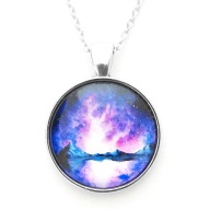 Wisiorek góry zorza polarna naszyjnik prezent dla podróżnika tatromaniak