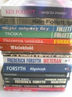 Zestaw ksiazek Colin Forbes Ken Follett Frederick Forsyth