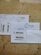 POLSKA - 10 Całości pocztowych - nalepki pobrania.