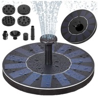 FONTANNA SOLARNA OGRODOWA PŁYWAJĄCA DO OCZKA WODNEGO STAWU DO OGRODU 16CM